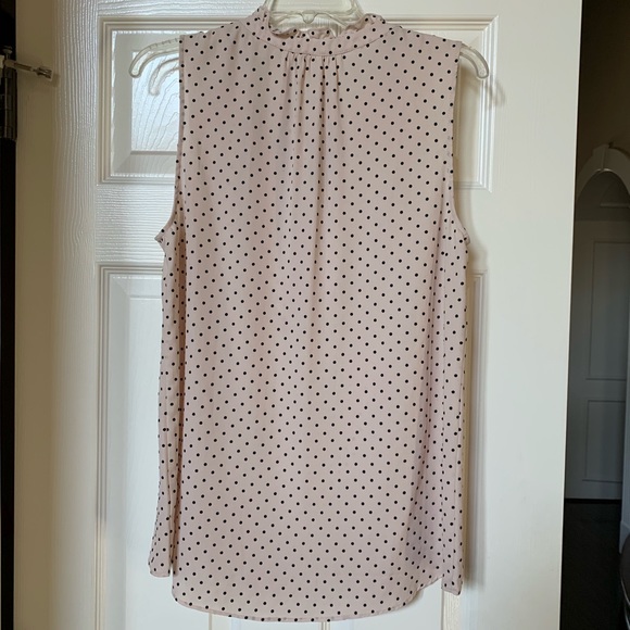 Polka dot off white blouse, size L - Picture 2 of 7